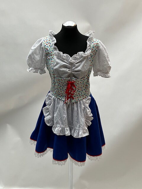 Dirndle blauw rokje